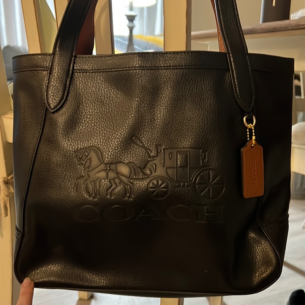 Coach leather handbag